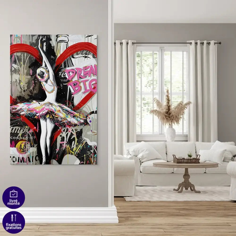 street art coloré avec message motivation