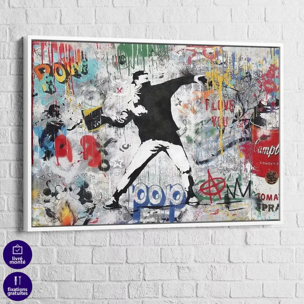 Tableau Street Art Révolution - Montableaudeco