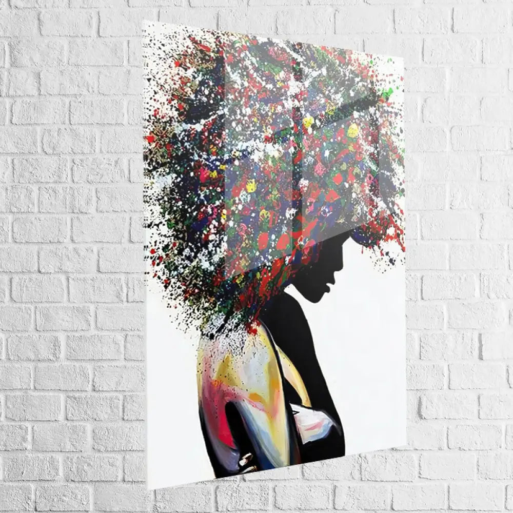 Tableau Street Art Silhouette en Couleur 40x60cm / Plexiglas Tableau Street Art