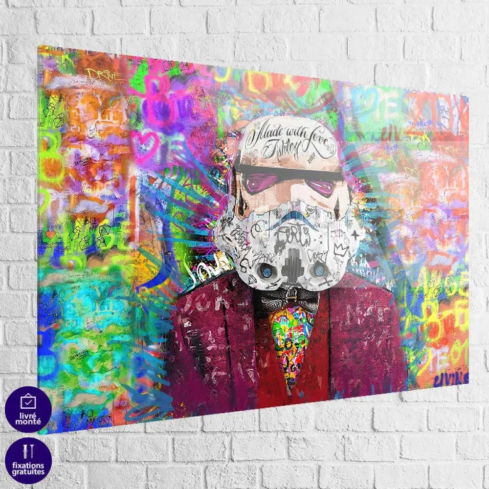 Tableau Street Art Stormtrooper 40x60cm / Plexiglas Tableau Street Art
