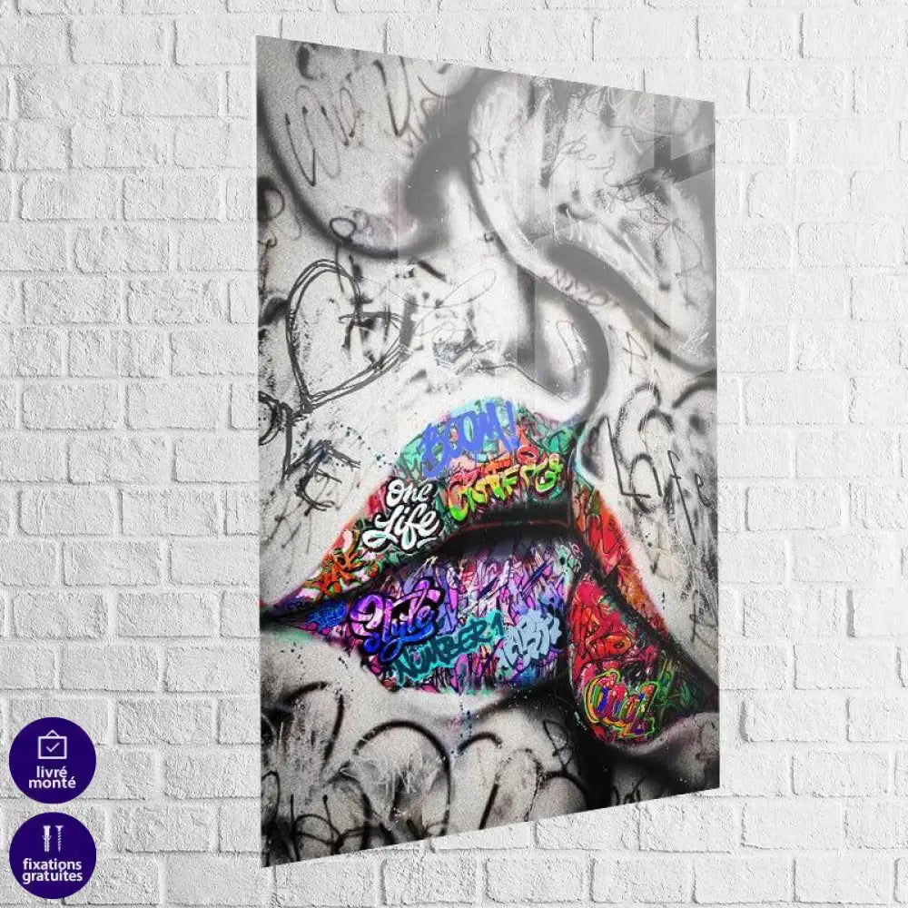 Tableau Street art The Kiss - Montableaudeco