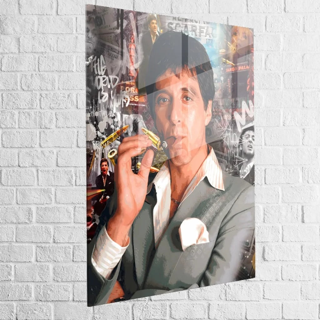 illustration murale Al Pacino Scarface