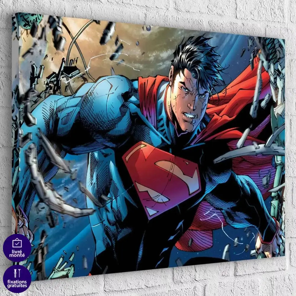 Tableau Superman BD Art - Montableaudeco