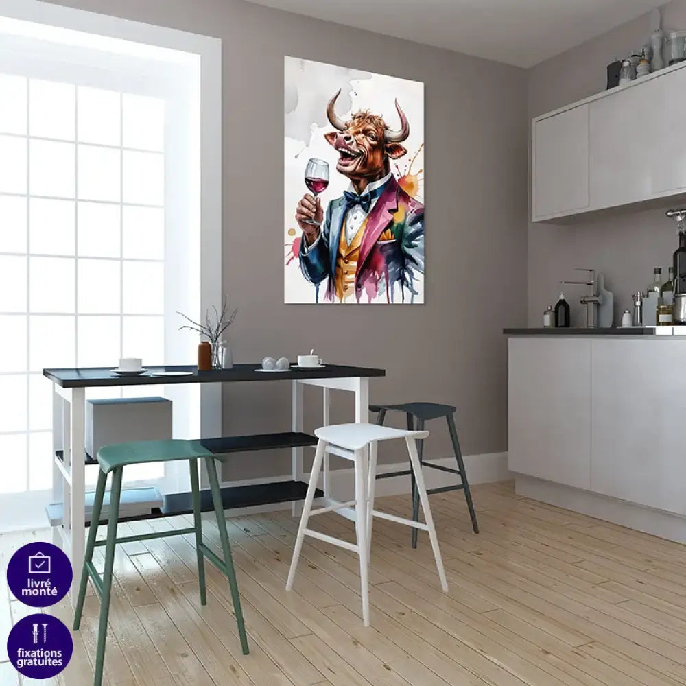 tableau Taureau rigolo