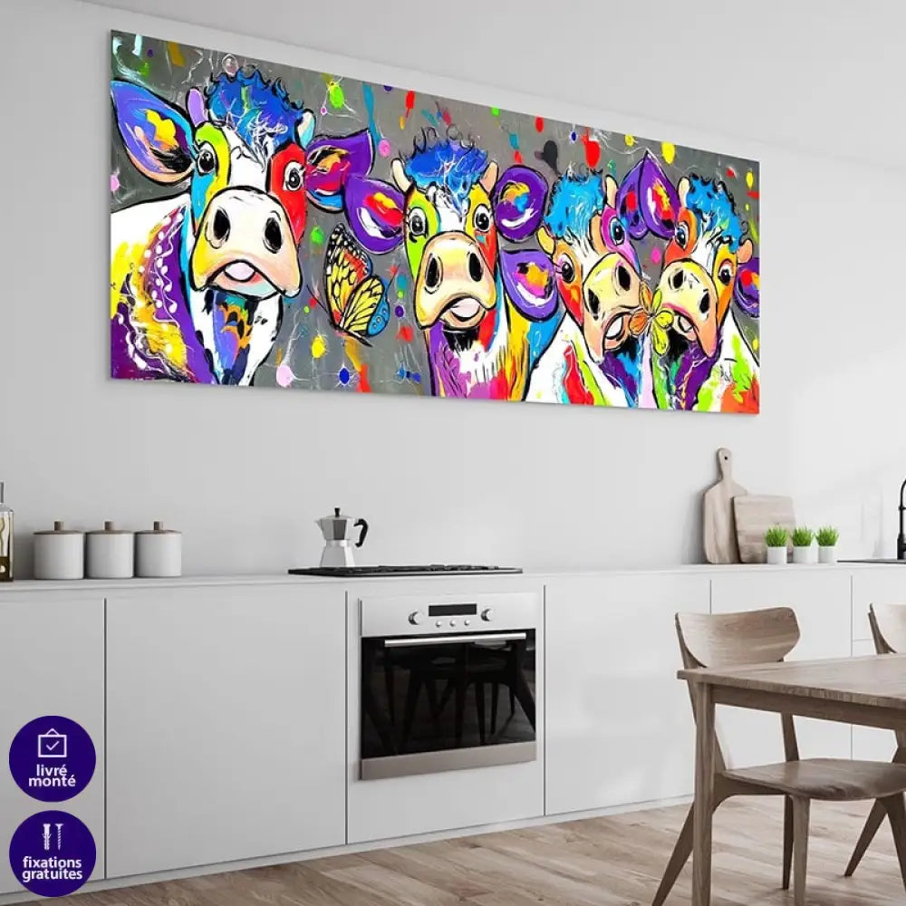 Tableau vache rigolotes Montableaudeco