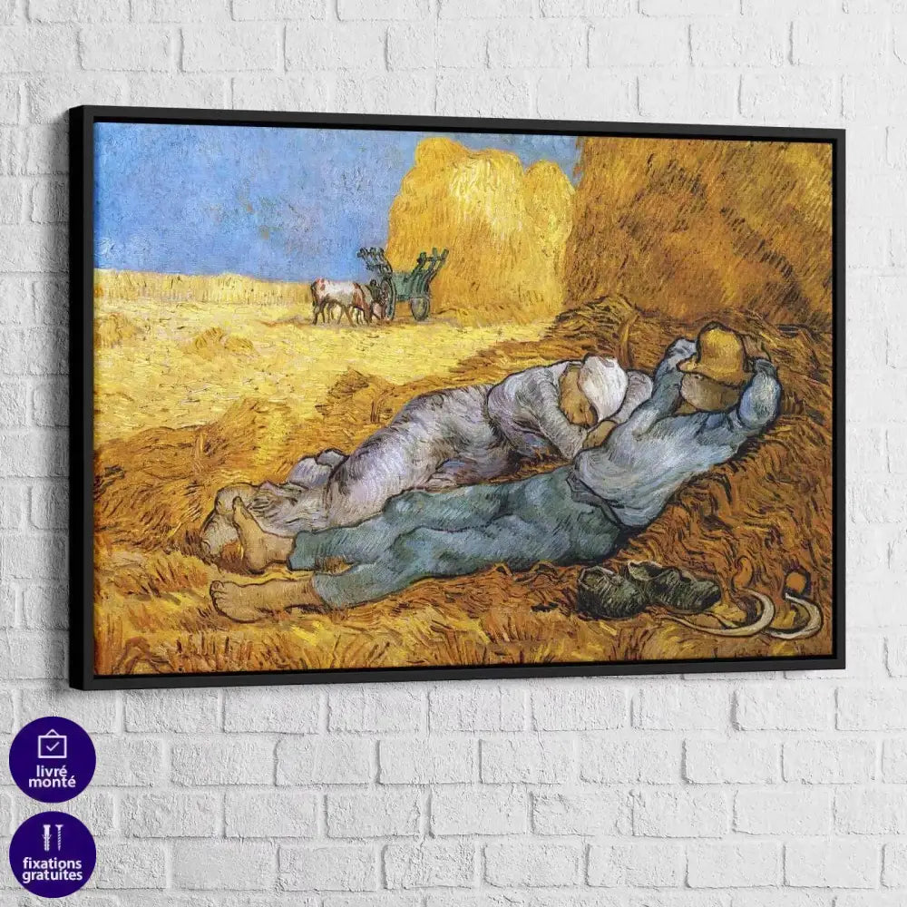 Tableau Vincent Van Gogh La Sieste - Montableaudeco