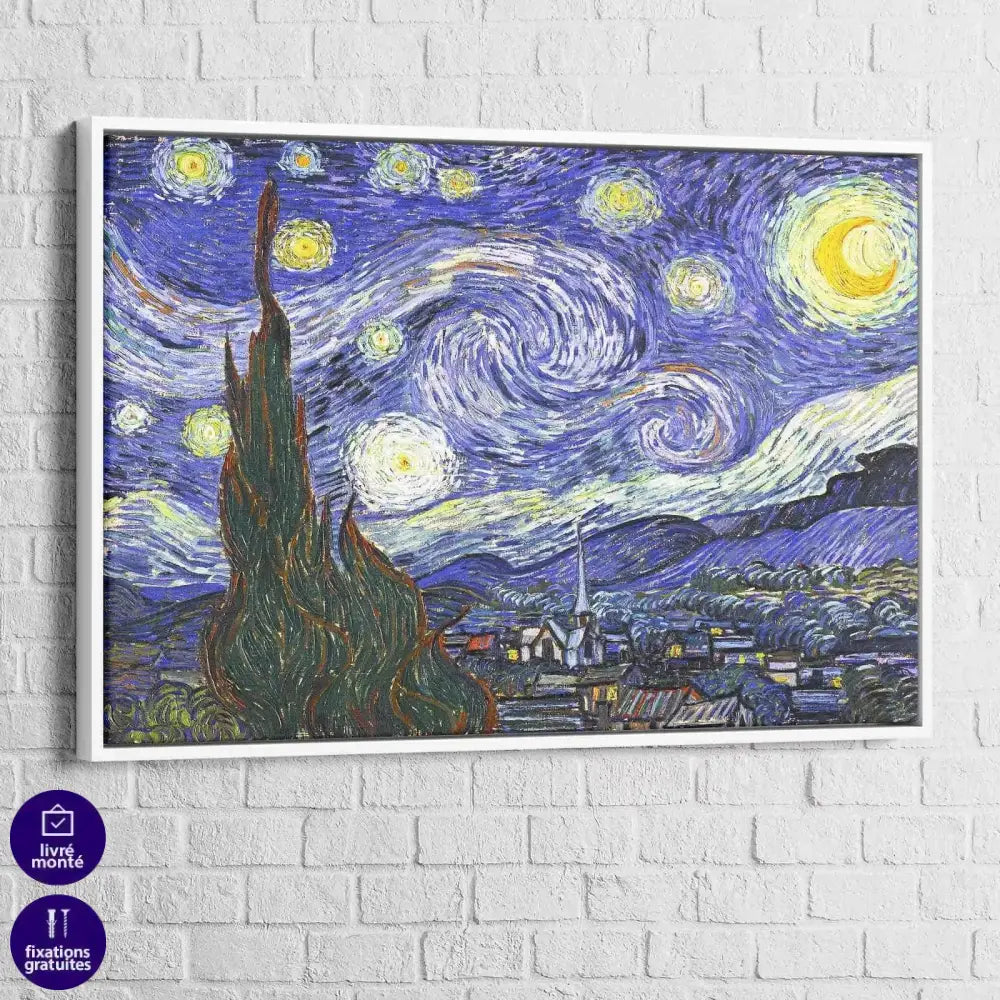 Tableau Vincent Van Gogh Nuit Etoilée - Montableaudeco