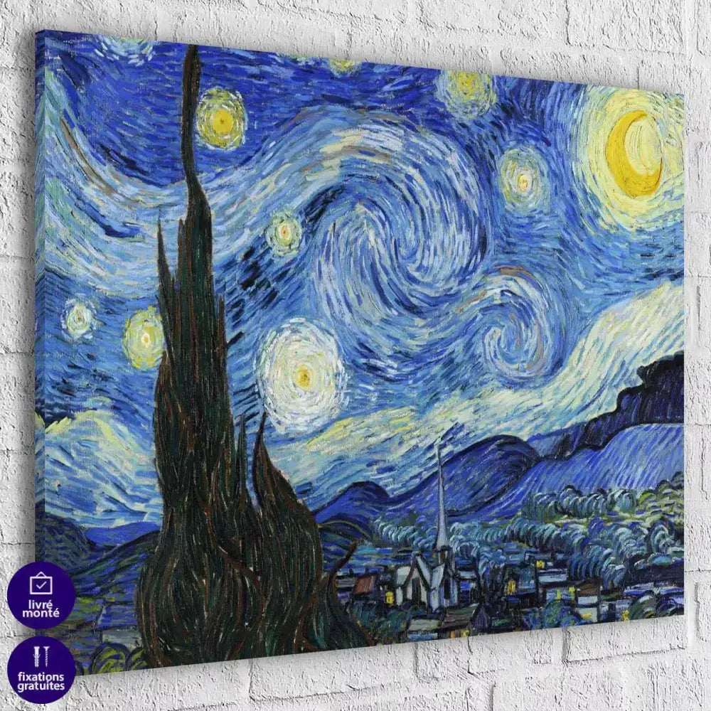 Tableau Vincent Van Gogh Nuit Etoilée - Montableaudeco