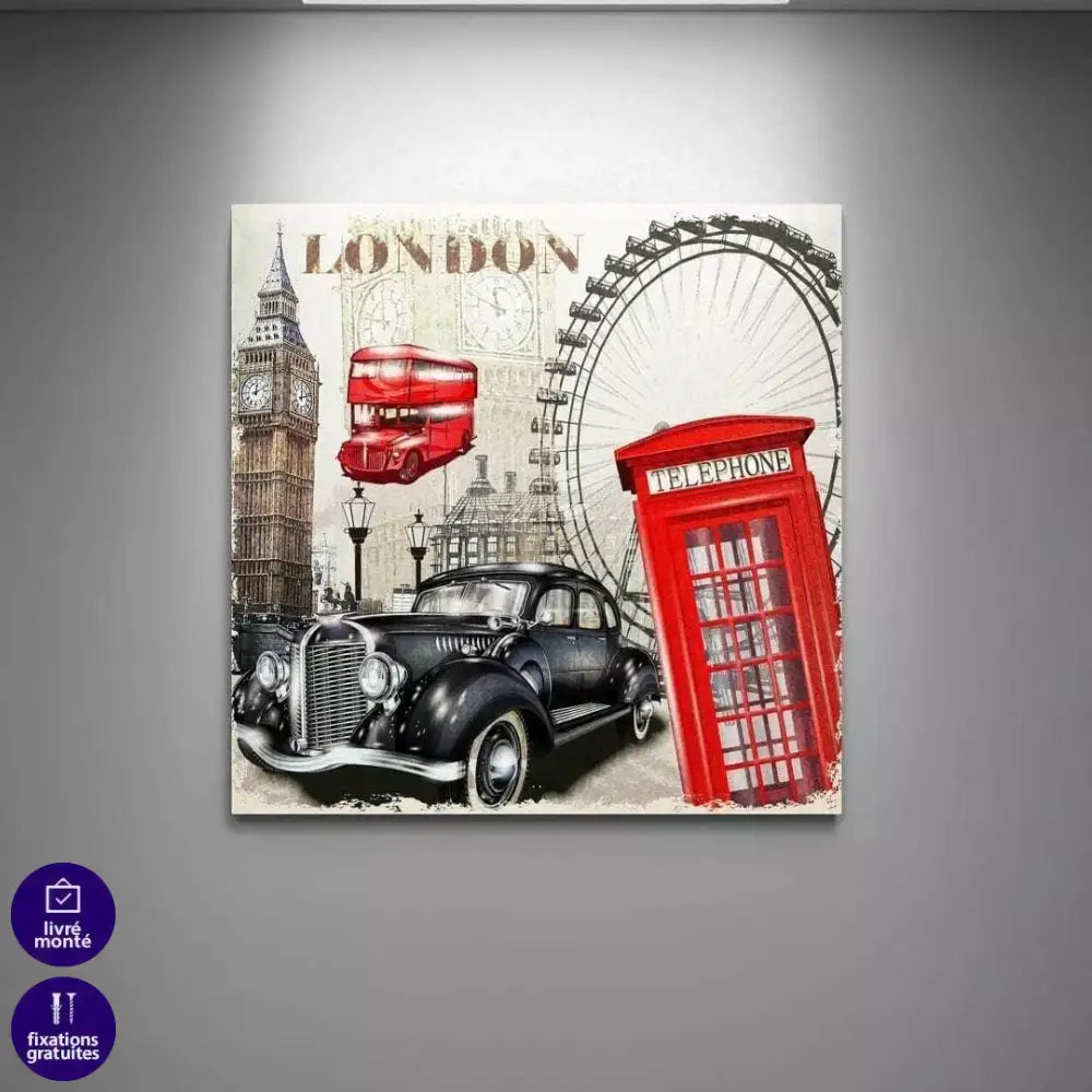 Tableau Vintage Ville Collection - Montableaudeco