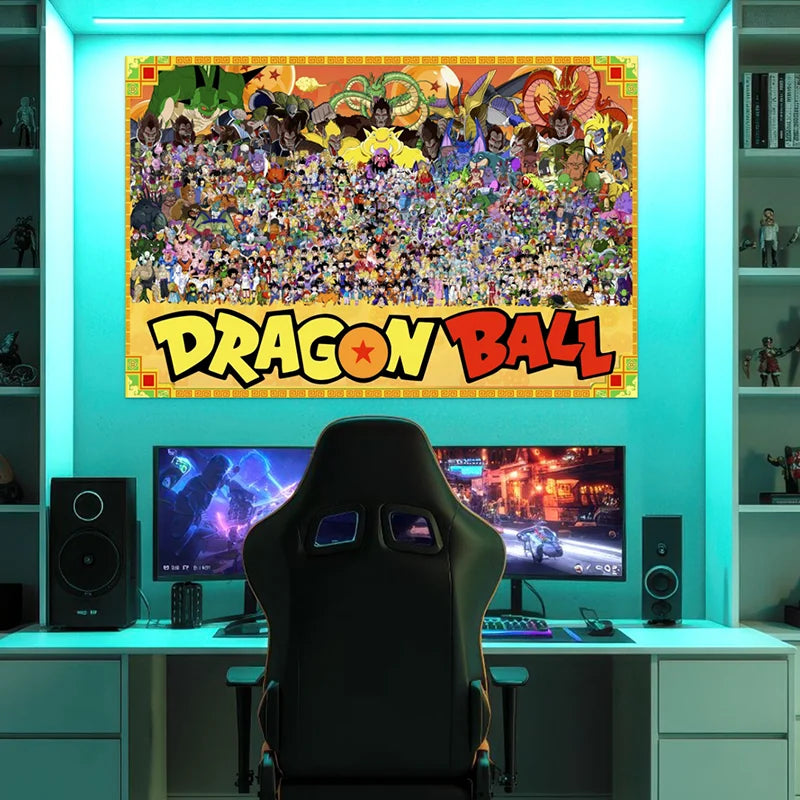 tableau dragon ball univers complet des guerriers Z