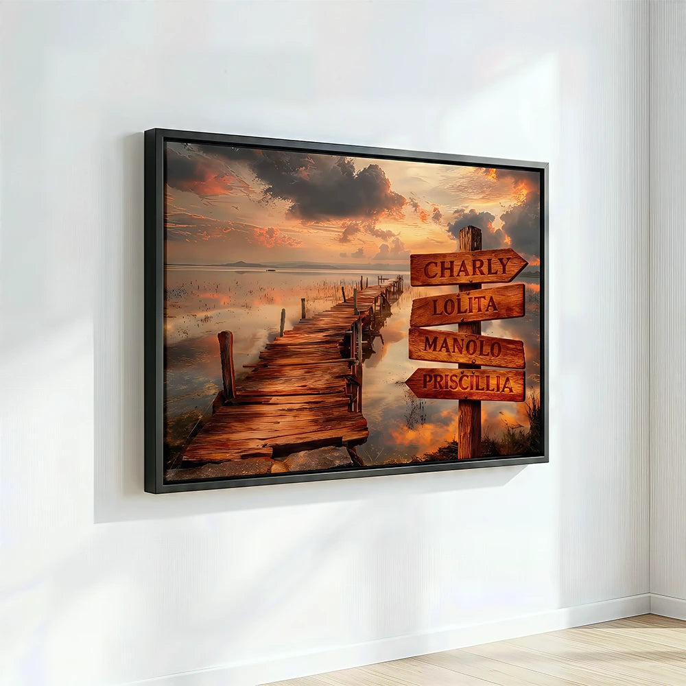 tableau personnalisé prénoms idée cadeau famille