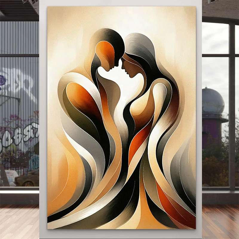 Tableau moderne Harmonie Sensuelle - décoration murale abstraite élégante