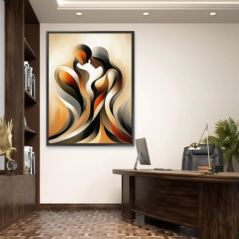 Art mural Harmonie Sensuelle - décoration intérieure élégante et raffinée