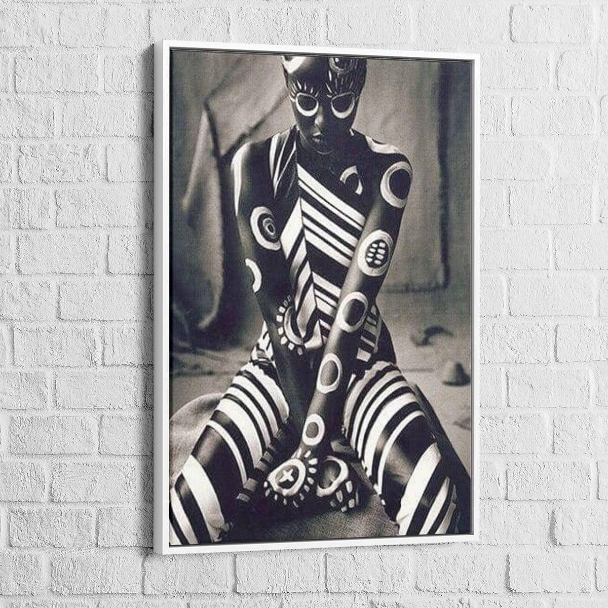 Tableau Afrique La Femme Noir et Blanc - Montableaudeco