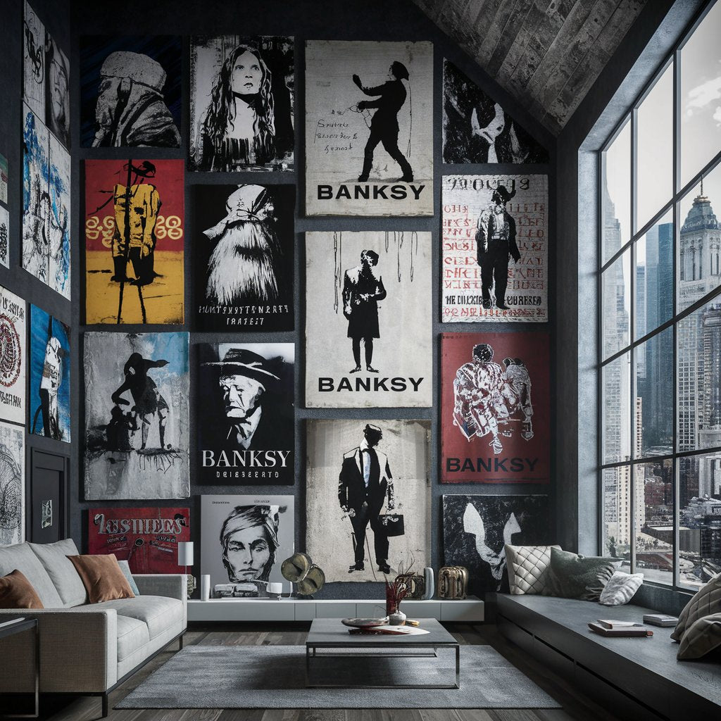 Tableau Banksy chez montableaudeco