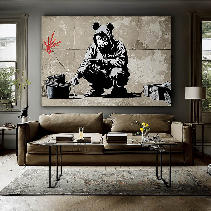 Toile de Banksy pour une déco originale