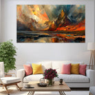 Tableau Contemporain Montagne Géo - Montableaudeco