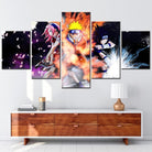 Tableau Naruto 5 Parties Le Trio Légendaire de Konoha - Montableaudeco