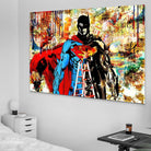 Tableau Marvel Superman Batman Héros - Montableaudeco