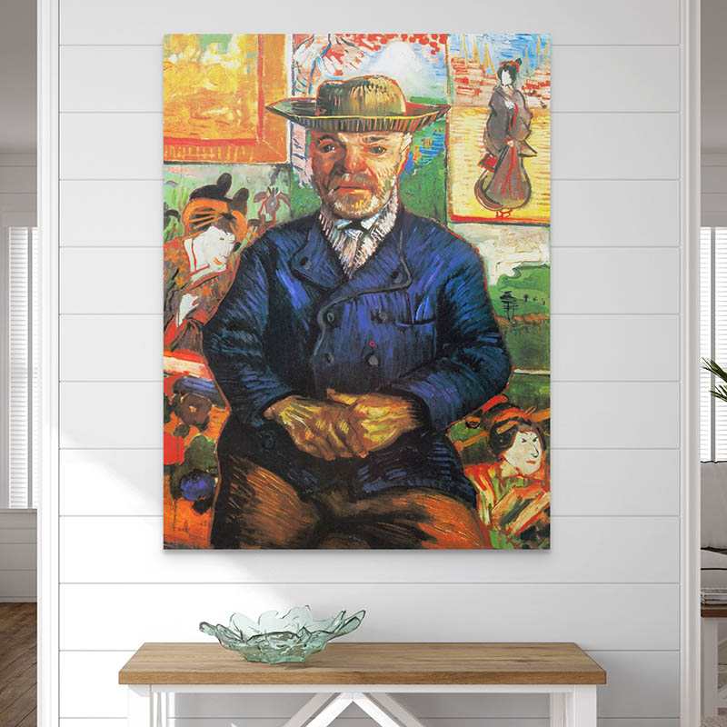 Tableau Van Gogh | Portrait du père Tanguy b