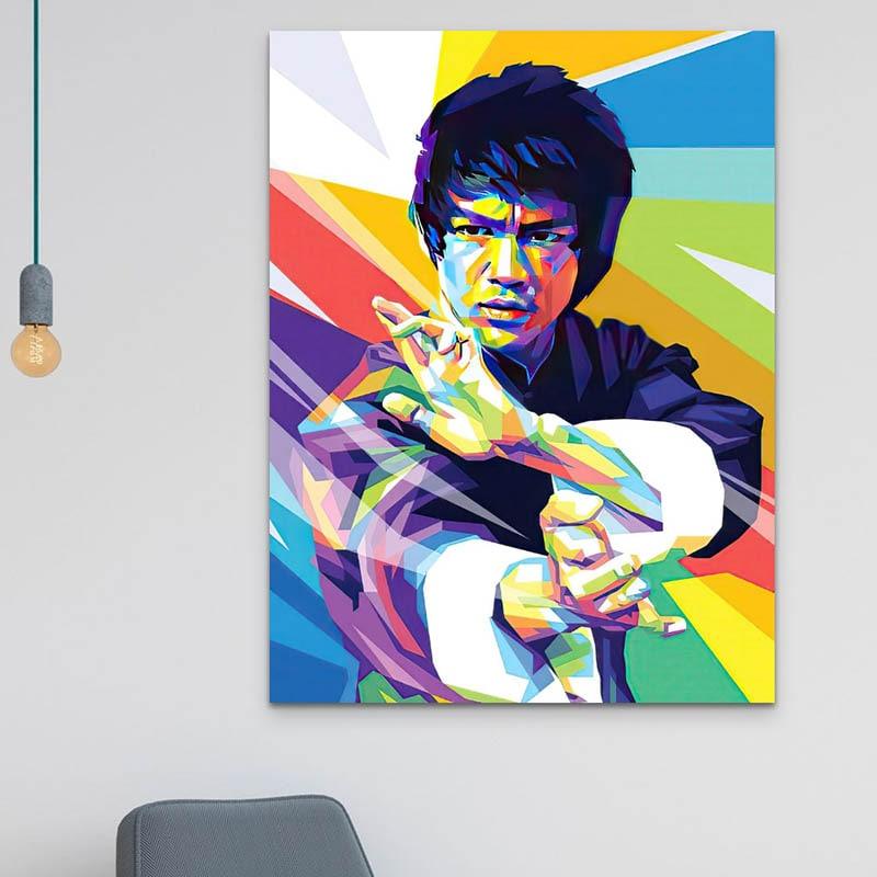 Tableau Pop Art Bruce Lee - Montableaudeco