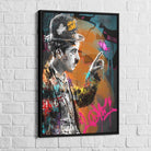 Tableau Street Art Chaplin et Papillon - Montableaudeco