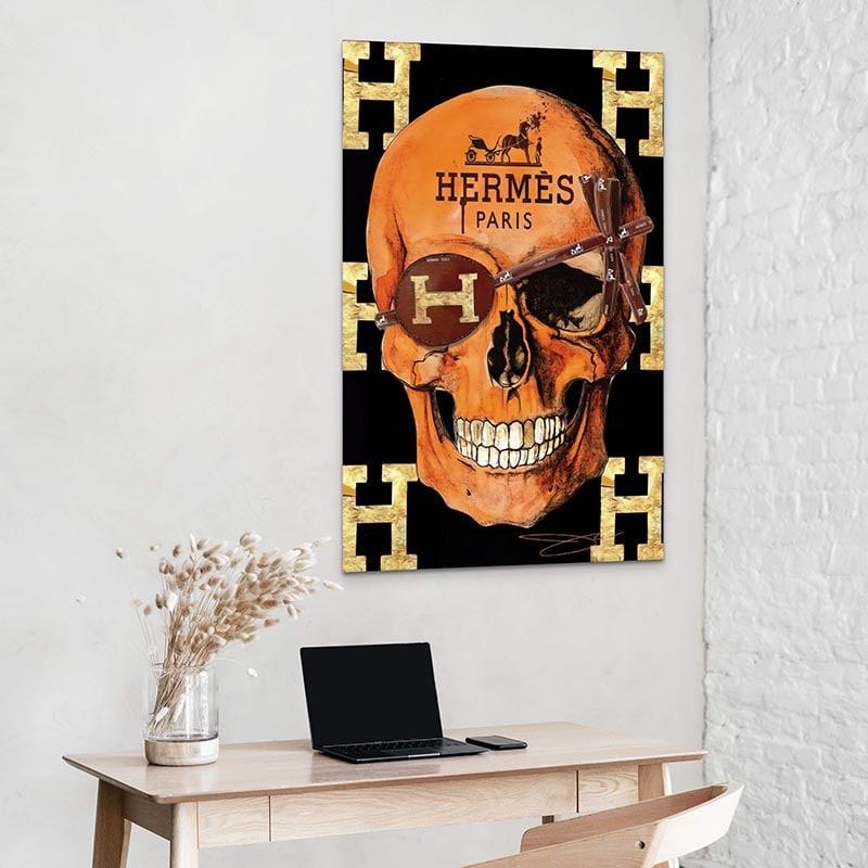 Tableau Hermès Skull - Montableaudeco