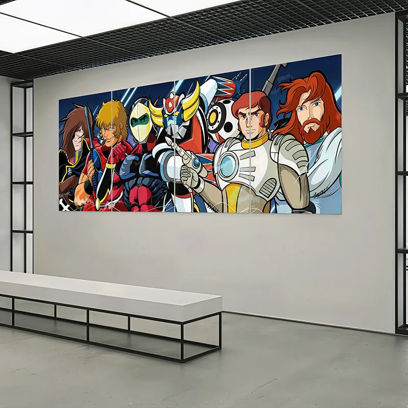 Affiche murale Goldorak, Cobra et autres héros animés

