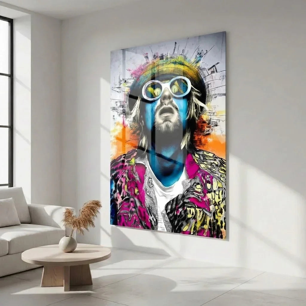 Décoration murale street art portrait rebelle style contemporain