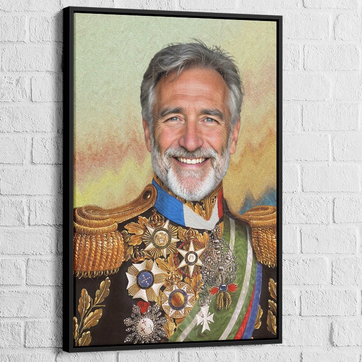 Tableau humour et élégance avec photo personnalisée


