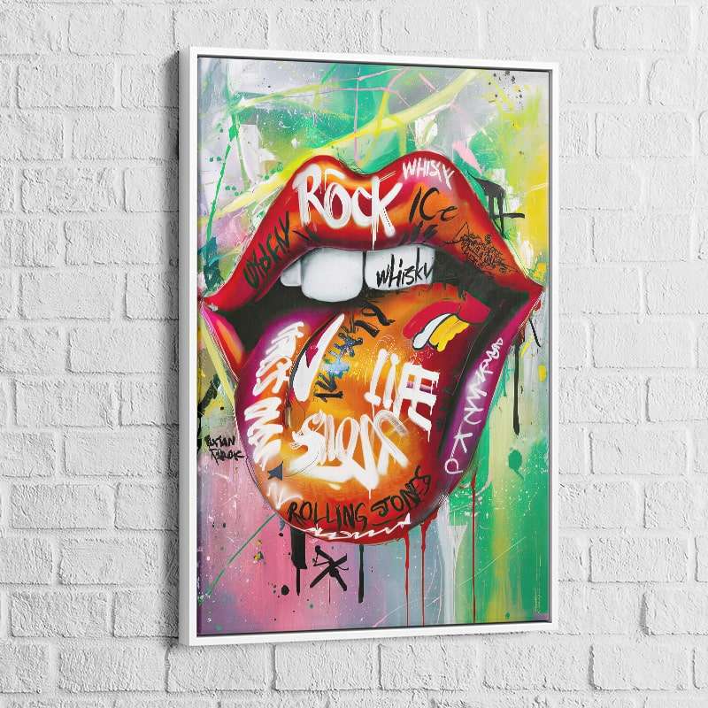 Tableau Street Art | Rolling Stones| Les Promos -20% d