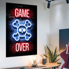 Tableau Gaming Game Over Néon