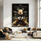 Tableau Mickey millionnaire art mural tendance