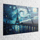 Tableau Paris en plexiglas, brillance profonde et couleurs intenses