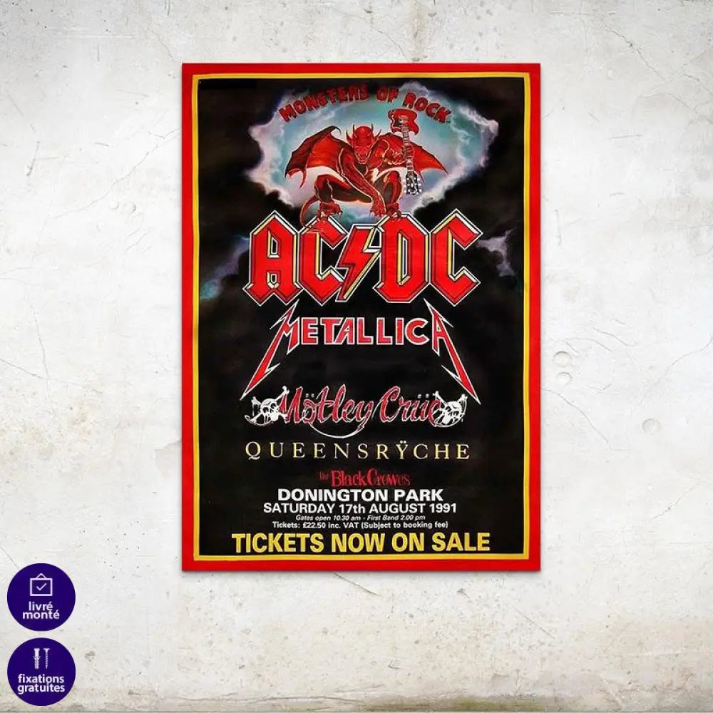Affiche Concert ACDC - Montableaudeco