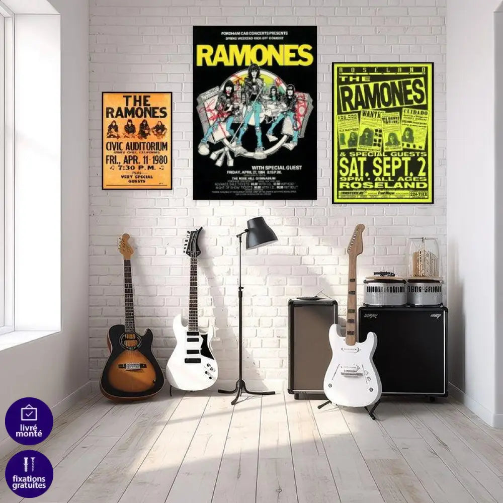 Affiche Concert Ramones - Montableaudeco