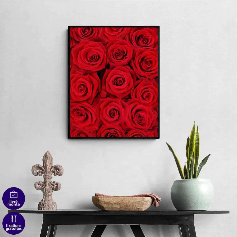 Affiche Fashion Rouge et Noir 6 Pièces - Montableaudeco