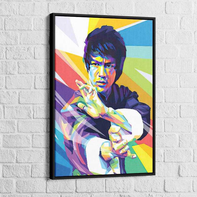 Tableau Pop Art Bruce Lee - Montableaudeco