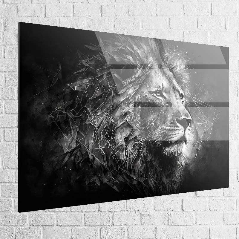 Tableau Lion | Silhouette Royale | Profitez des Promos -20% c
