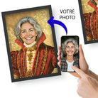 Portrait personnalisé femme style personnage historique royal

