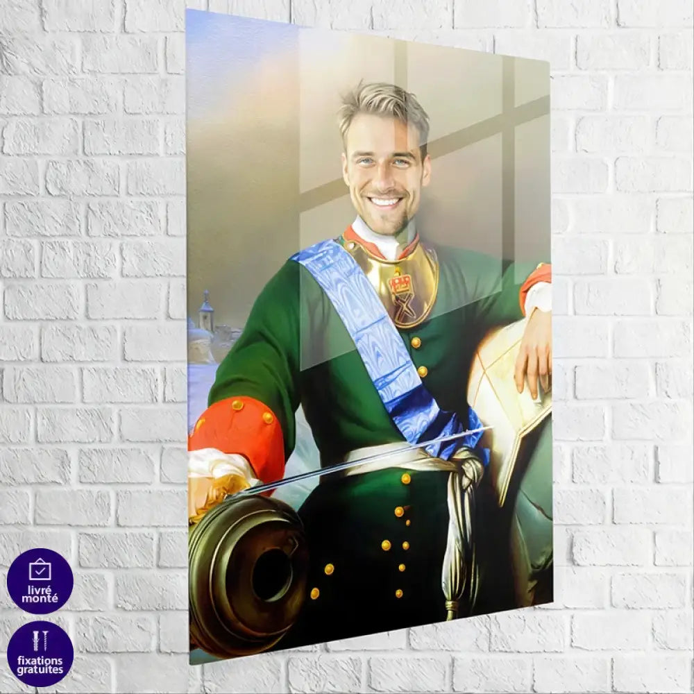 Portrait digital homme personnage historique sur commande

