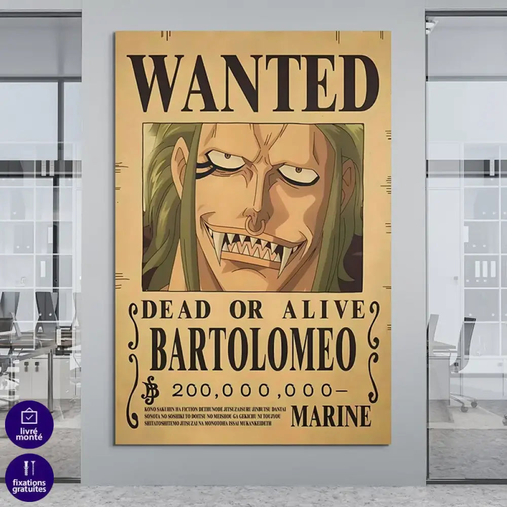 Poster One piece Dead or Alive  Bartolomeo