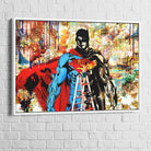 Tableau Marvel Superman Batman Héros - Montableaudeco