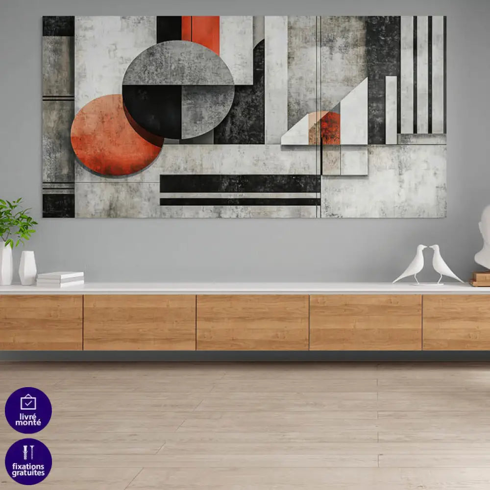 Tableau Abstrait Fusions Graphiques c