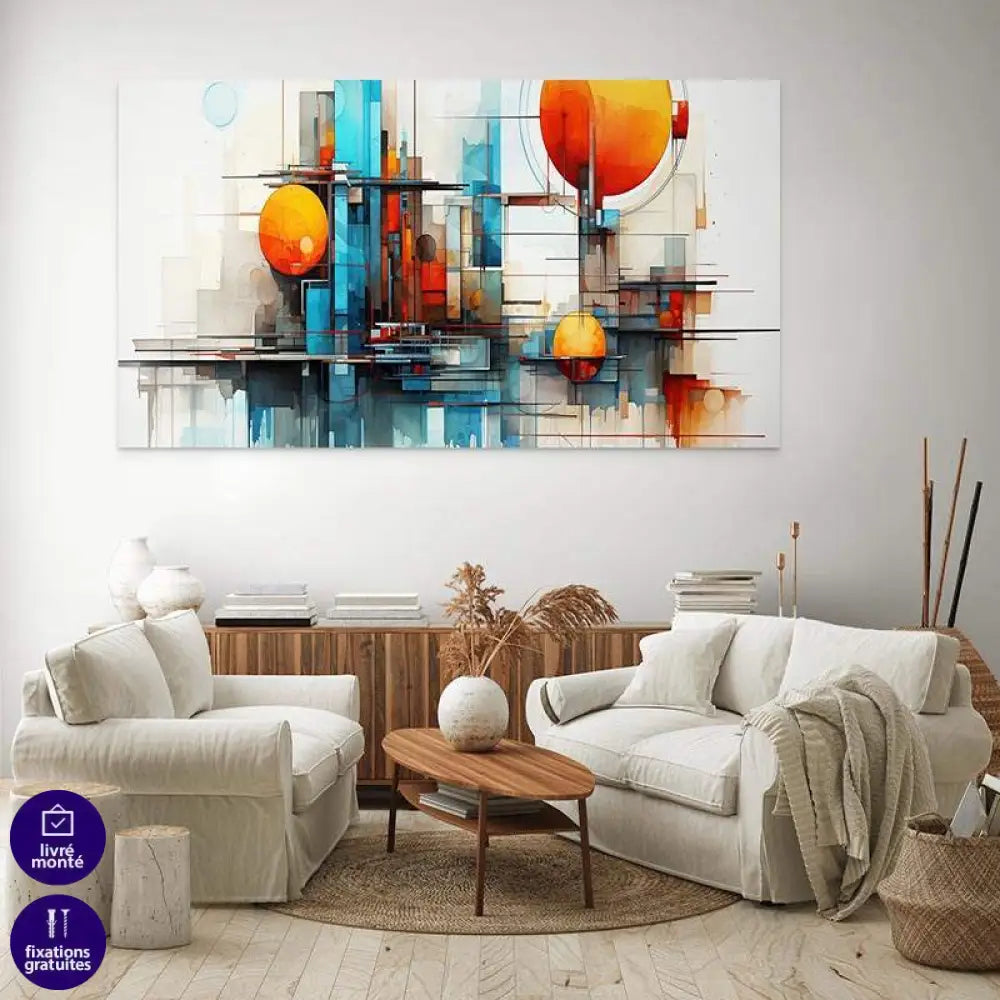 Tableau Abstrait | Géométrie de l'Aube| Profitez Des Promos -20%