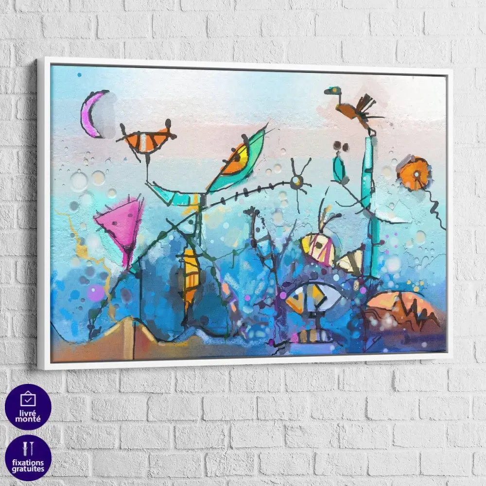 Tableau Abstrait L'aquarium - Montableaudeco