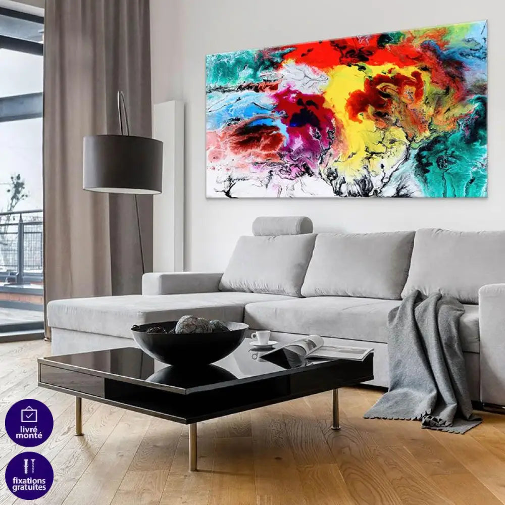 Tableau Abstrait Rêverie D'Aurore - Montableaudeco