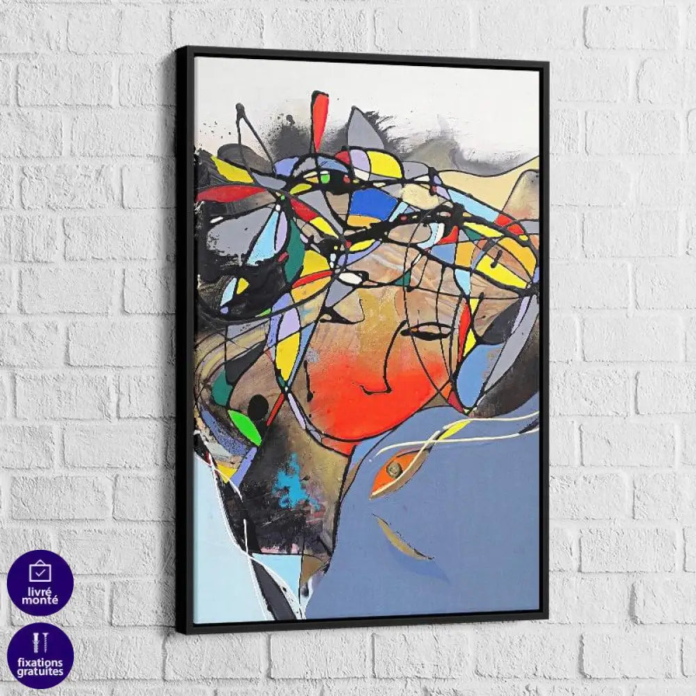 Tableau Abstrait Silhouette en Couleur - Montableaudeco