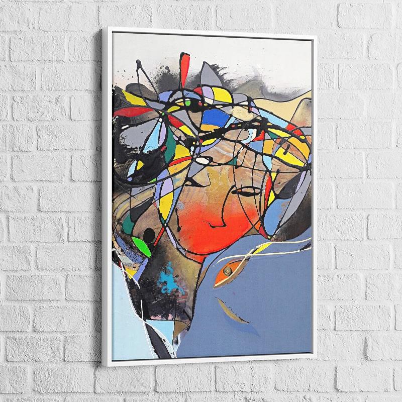 Tableau Abstrait Silhouette en Couleur - Montableaudeco