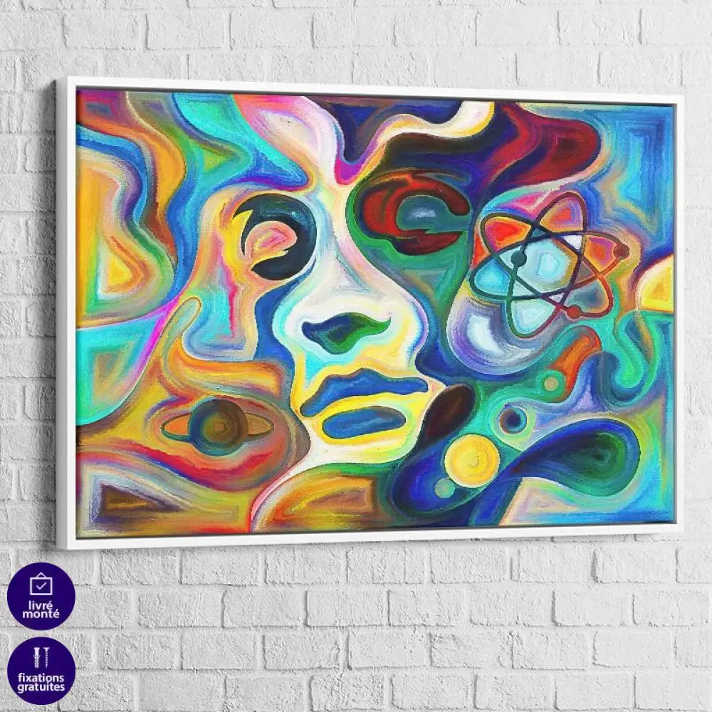 Tableau Abstrait Visage - Montableaudeco